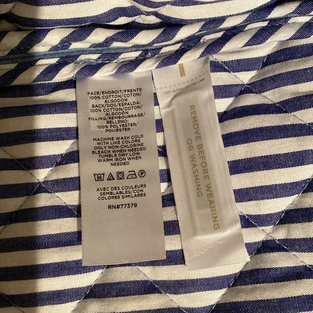 New Ann Taylor blue quilted jacket size:4 - Picture 6 of 8